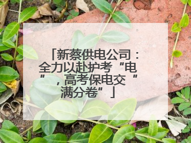 新蔡供电公司：全力以赴护考“电”，高考保电交“满分卷”