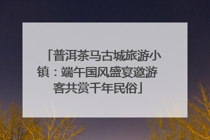 普洱茶马古城旅游小镇：端午国风盛宴邀游客共赏千年民俗