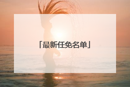 最新任免名单