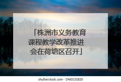 株洲市义务教育课程教学改革推进会在荷塘区召开