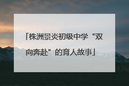 株洲景炎初级中学“双向奔赴”的育人故事