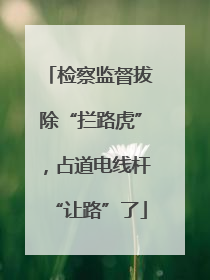 检察监督拔除“拦路虎”，占道电线杆“让路”了