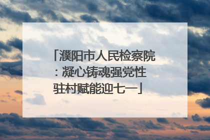 濮阳市人民检察院：凝心铸魂强党性 驻村赋能迎七一