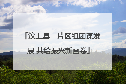 汶上县：片区组团谋发展 共绘振兴新画卷