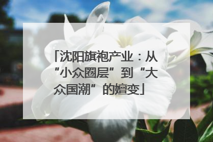 沈阳旗袍产业：从“小众圈层”到“大众国潮”的嬗变