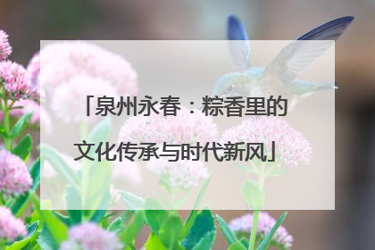 泉州永春：粽香里的文化传承与时代新风