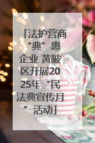 法护营商 “典”惠企业 黄陂区开展2025年“民法典宣传月”活动