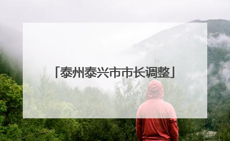 泰州泰兴市市长调整