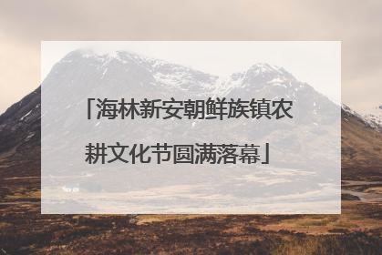 海林新安朝鲜族镇农耕文化节圆满落幕