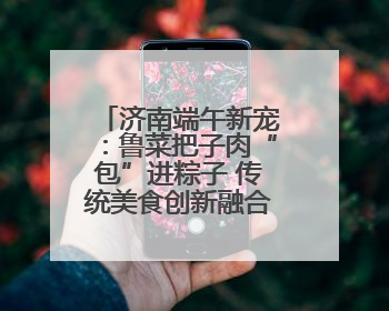济南端午新宠：鲁菜把子肉“包”进粽子 传统美食创新融合引关注