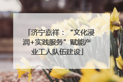 济宁嘉祥：“文化浸润+实践服务”赋能产业工人队伍建设