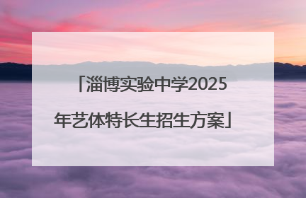 淄博实验中学2025年艺体特长生招生方案