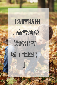 湖南新田：高考落幕 笑脸出考场（组图）