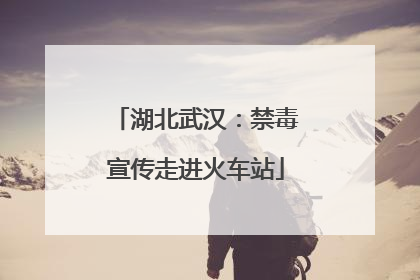 湖北武汉：禁毒宣传走进火车站