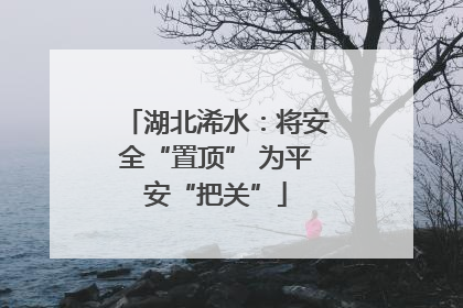 湖北浠水：将安全“置顶” 为平安“把关”