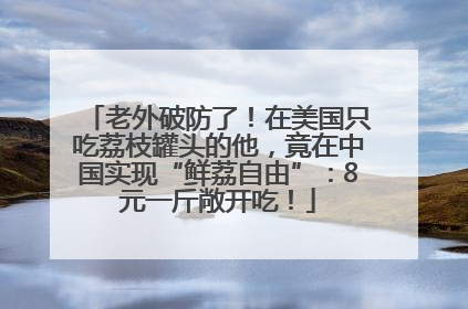 老外破防了！在美国只吃荔枝罐头的他，竟在中国实现“鲜荔自由”：8元一斤敞开吃！