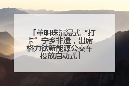 董明珠沉浸式“打卡”宁乡非遗，出席格力钛新能源公交车投放启动式