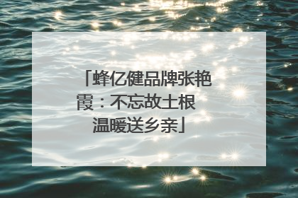 蜂亿健品牌张艳霞：不忘故土根 温暖送乡亲