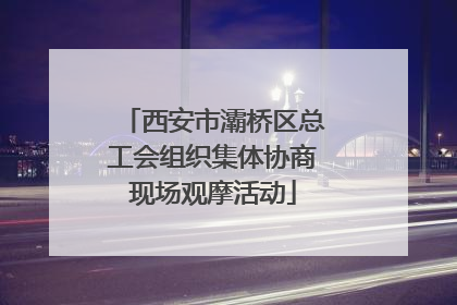 西安市灞桥区总工会组织集体协商现场观摩活动
