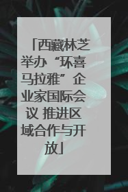 西藏林芝举办“环喜马拉雅”企业家国际会议 推进区域合作与开放