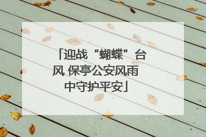 迎战“蝴蝶”台风 保亭公安风雨中守护平安