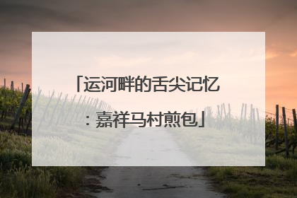 运河畔的舌尖记忆：嘉祥马村煎包