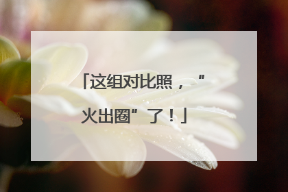 这组对比照，“火出圈”了！