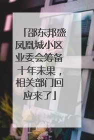邵东邦盛凤凰城小区业委会筹备十年未果，相关部门回应来了