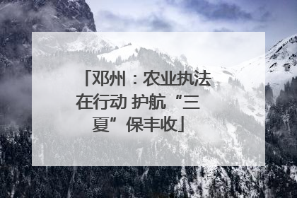 邓州：农业执法在行动 护航“三夏”保丰收