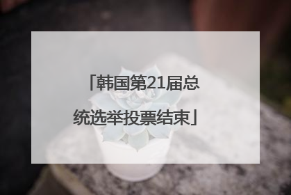 韩国第21届总统选举投票结束
