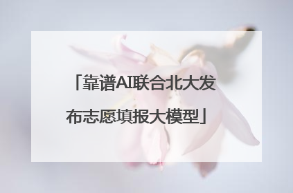 靠谱AI联合北大发布志愿填报大模型
