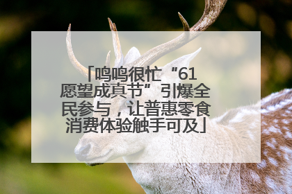 鸣鸣很忙“61 愿望成真节”引爆全民参与，让普惠零食消费体验触手可及