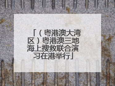 （粤港澳大湾区）粤港澳三地海上搜救联合演习在港举行