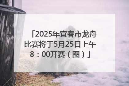 2025年宜春市龙舟比赛将于5月25日上午8：00开赛（图）