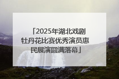 2025年湖北戏剧牡丹花比赛优秀演员惠民展演圆满落幕