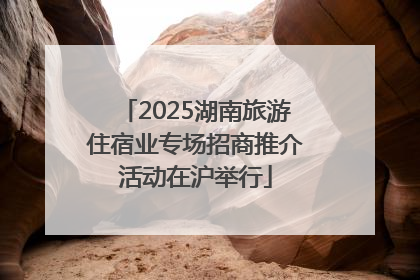 2025湖南旅游住宿业专场招商推介活动在沪举行