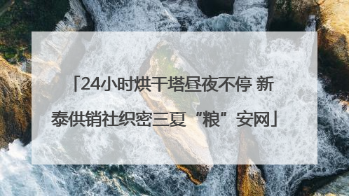 24小时烘干塔昼夜不停 新泰供销社织密三夏“粮”安网