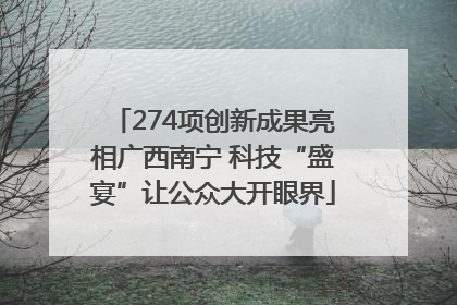 274项创新成果亮相广西南宁 科技“盛宴”让公众大开眼界