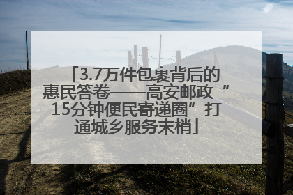 3.7万件包裹背后的惠民答卷——高安邮政“15分钟便民寄递圈”打通城乡服务末梢