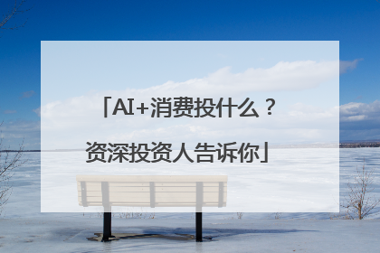 AI+消费投什么？资深投资人告诉你
